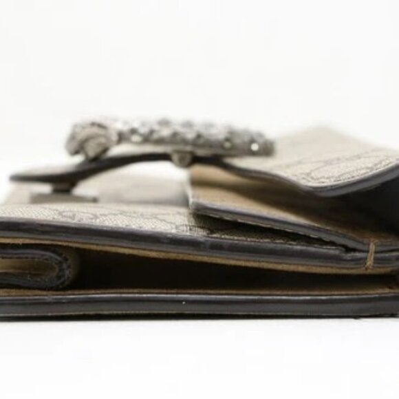 GUCCI Dionysus GG Supreme Small Beige Shoulder Bag - Picture 9 of 15